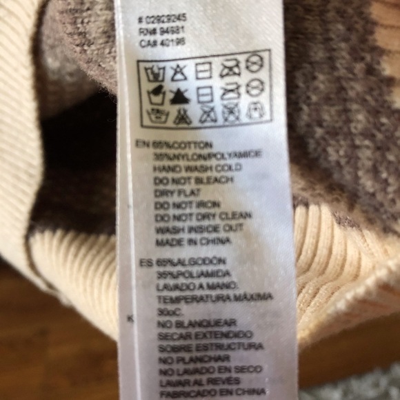 Love 21 brown retro looking winter sweater in size XS - Picture 5 of 6